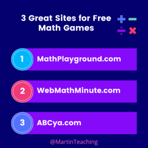 Graphic sharing free math sites 
- Mathplayground.com
- WebMathMinute.com
- Abcya.com